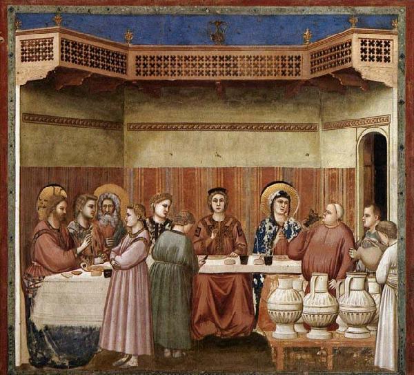 GIOTTO di Bondone Marriage at Cana oil painting image